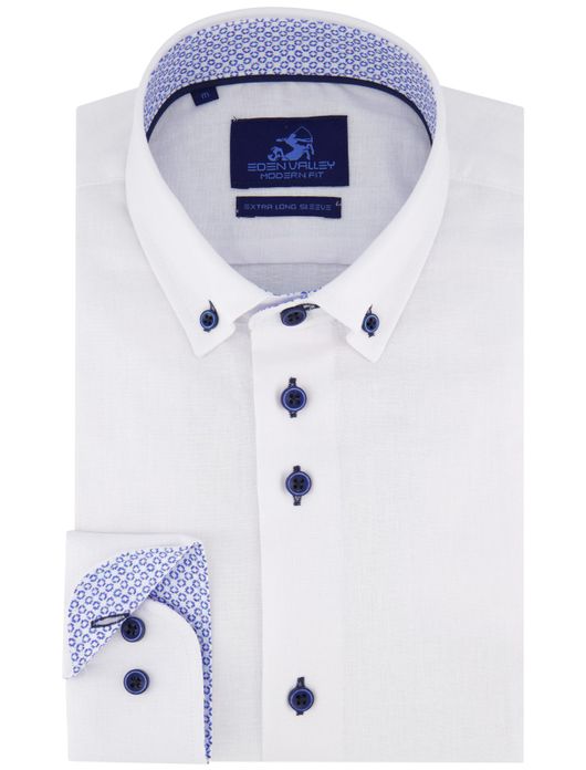 Eden Valley Modern Fit overhemd extra lang wit