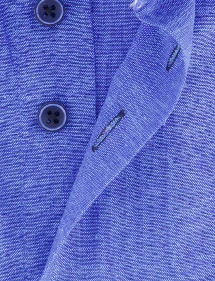 Eden Valley overhemd blauw linnen ml7