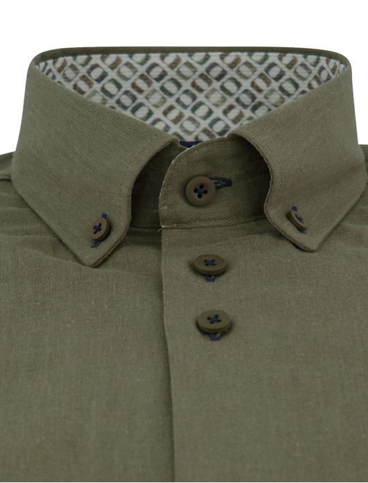 Eden Valley overhemd extra lang groen