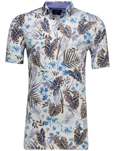 Eden Valley Katoenen Eden Valley polo extra lang normale fit wit