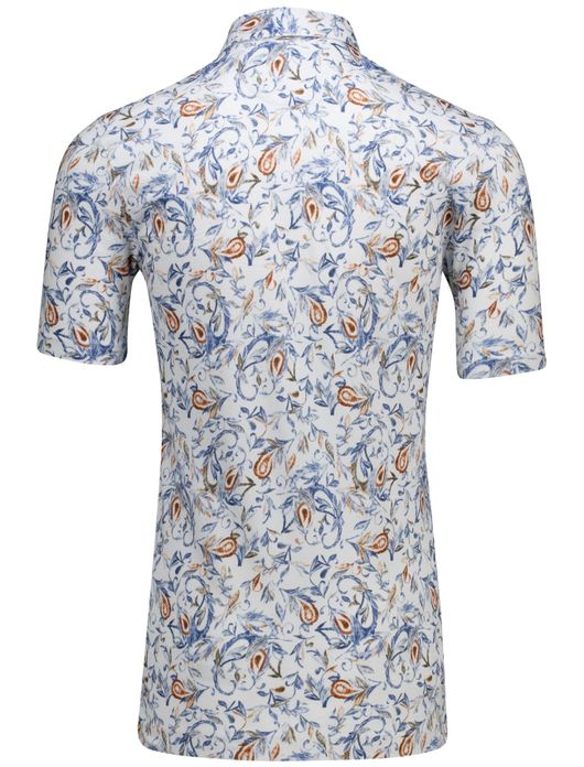 Eden Valley polo extra lang modern fit wit