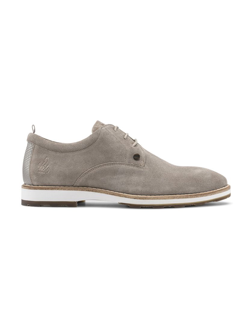 Rehab sneakers leer effen beige