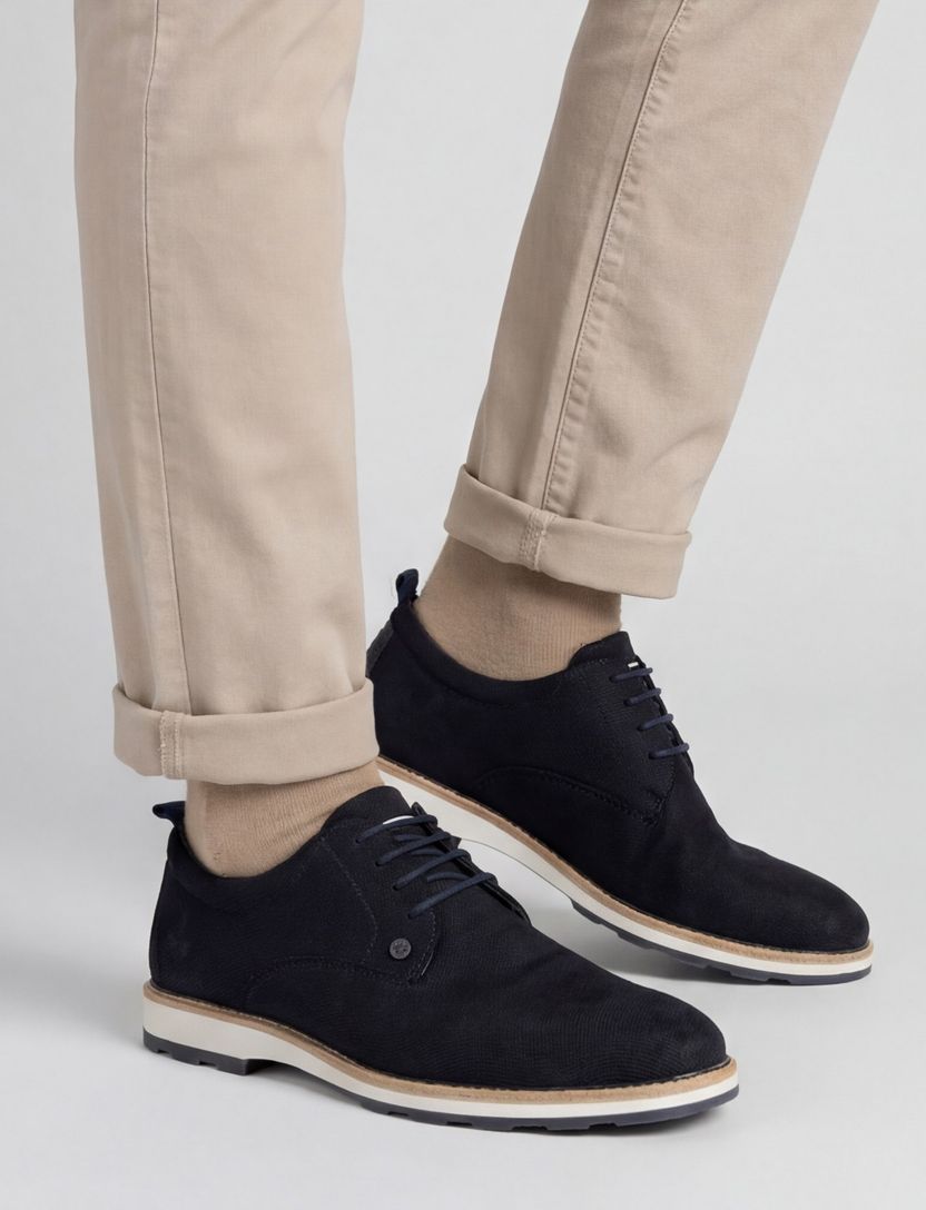 Rehab veterschoen donkerblauw POZATO SUE WEAVE leer