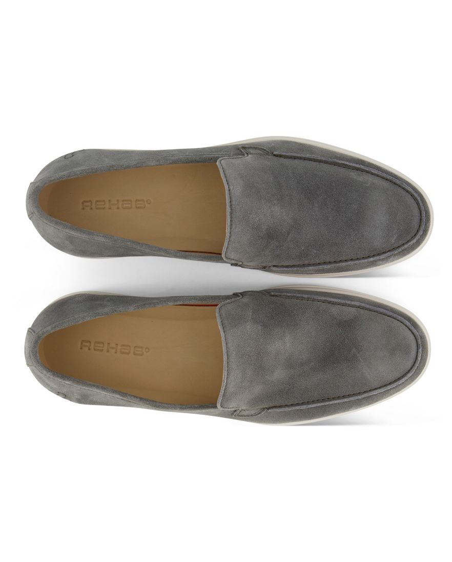 Rehab instapper groen met witte zool effen