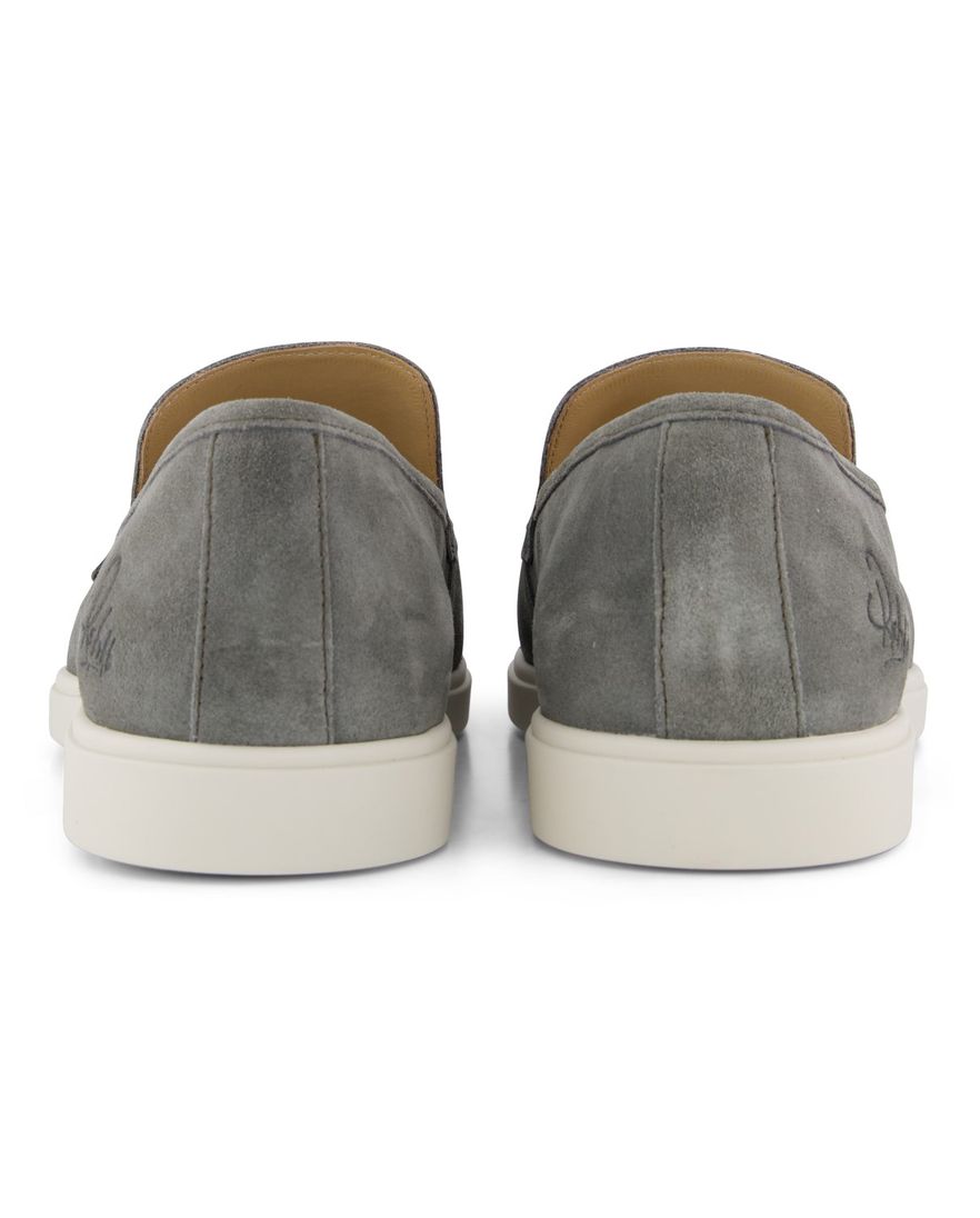 Rehab instapper groen met witte zool effen