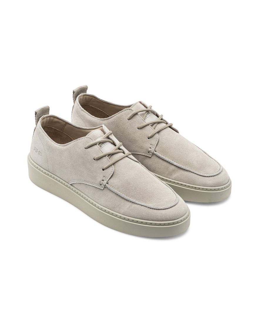Rehab sneakers creme leer en rubber OZZY effen
