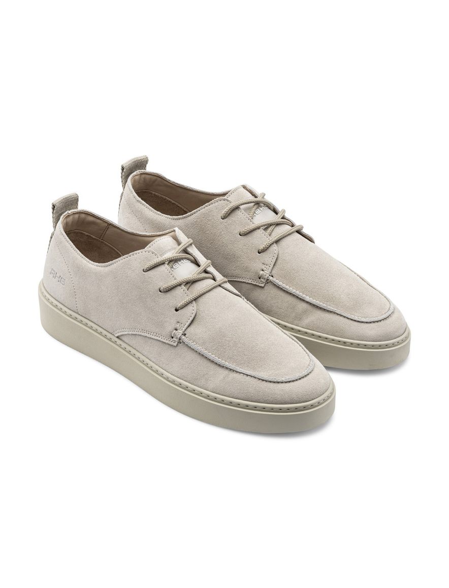 Rehab sneakers creme leer en rubber OZZY effen