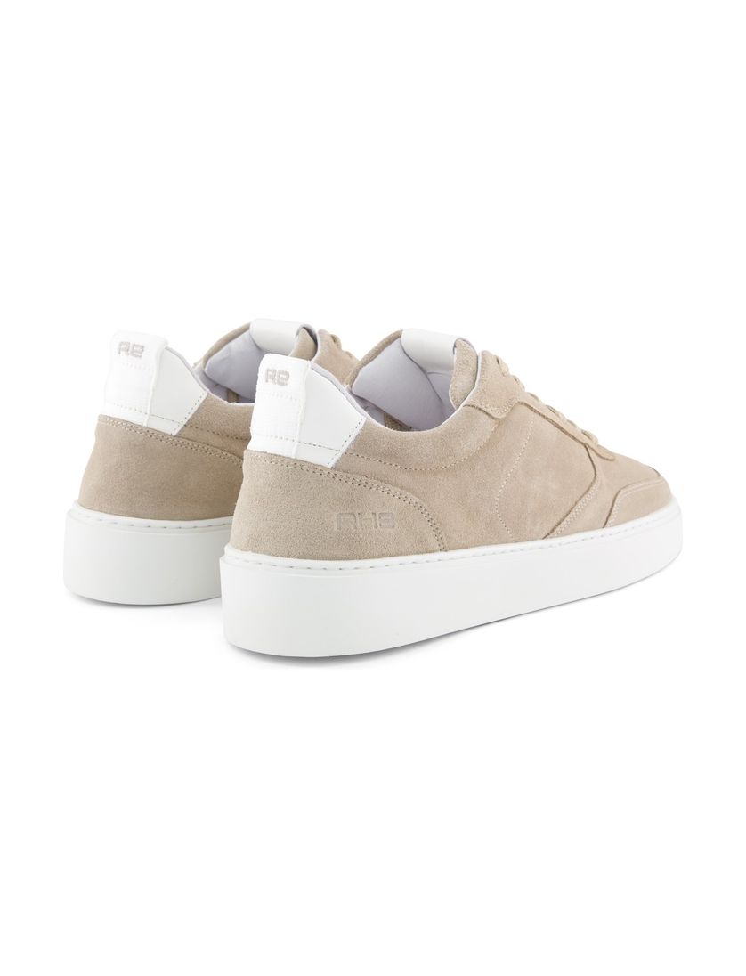 Rehab lage sneakers beige effen