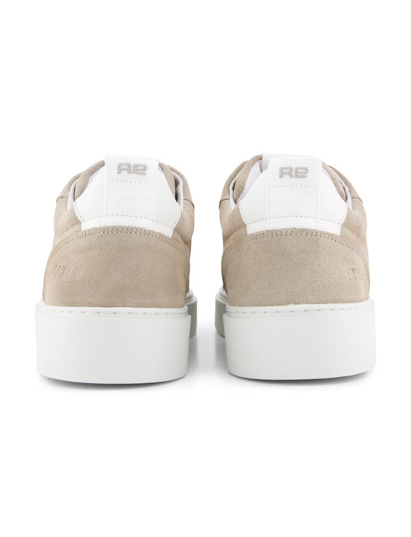 Rehab lage sneakers beige effen