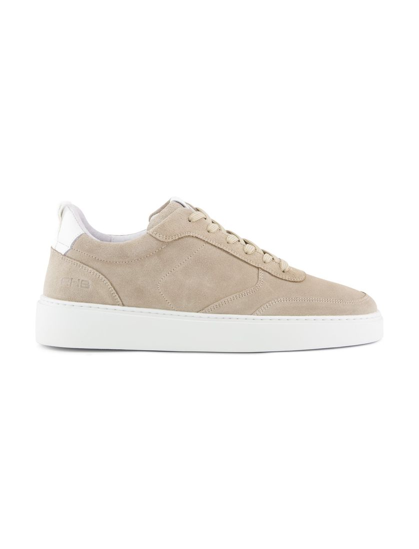Rehab lage sneakers beige effen