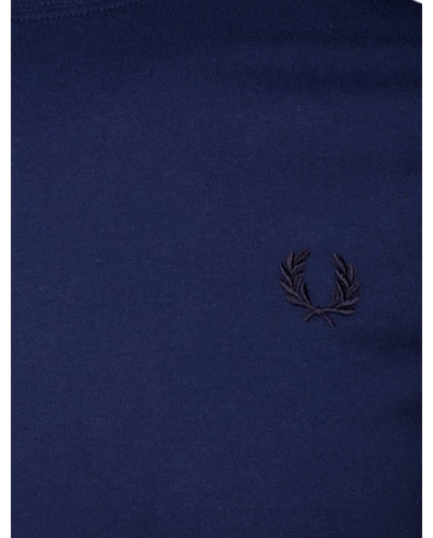 Fred Perry T-shirt donkerblauw effen normale fit