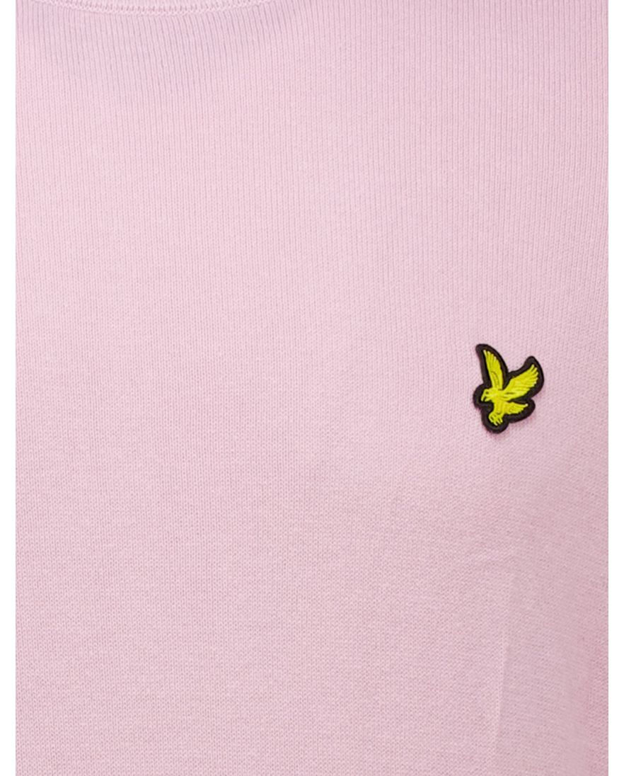 Lyle & Scott trui roze gele vogel ronde-hals