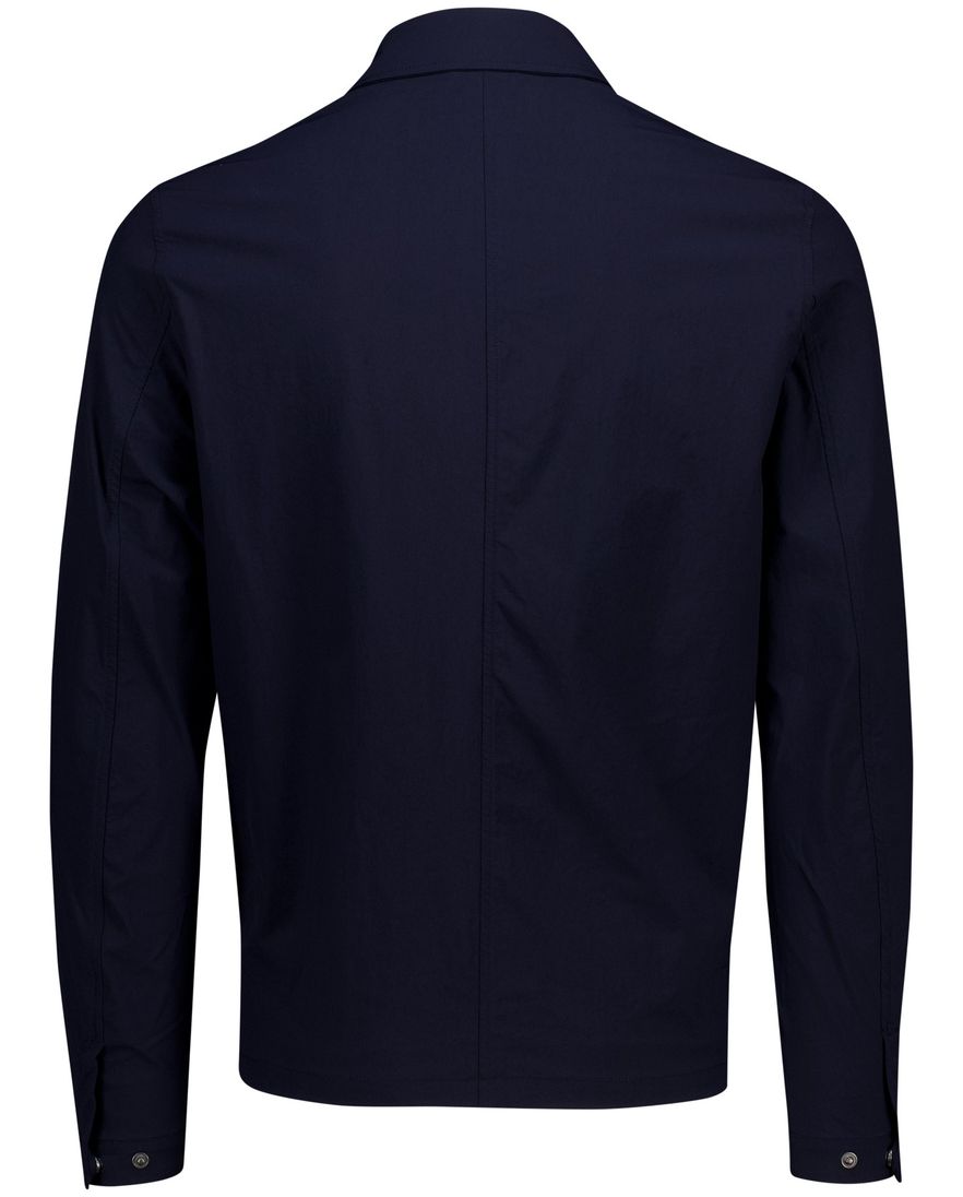 Lyle & Scott overshirt donkerblauw met dubbel borstzak