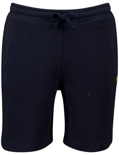 Lyle & Scott Lyle & Scott short donkerblauw effen katoen slim fit