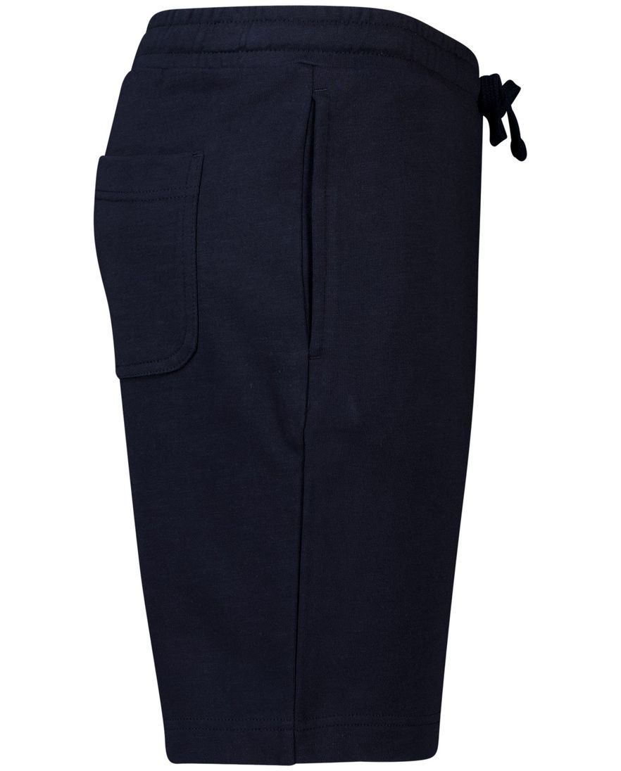 Lyle & Scott short effen donkerblauw slim fit katoen