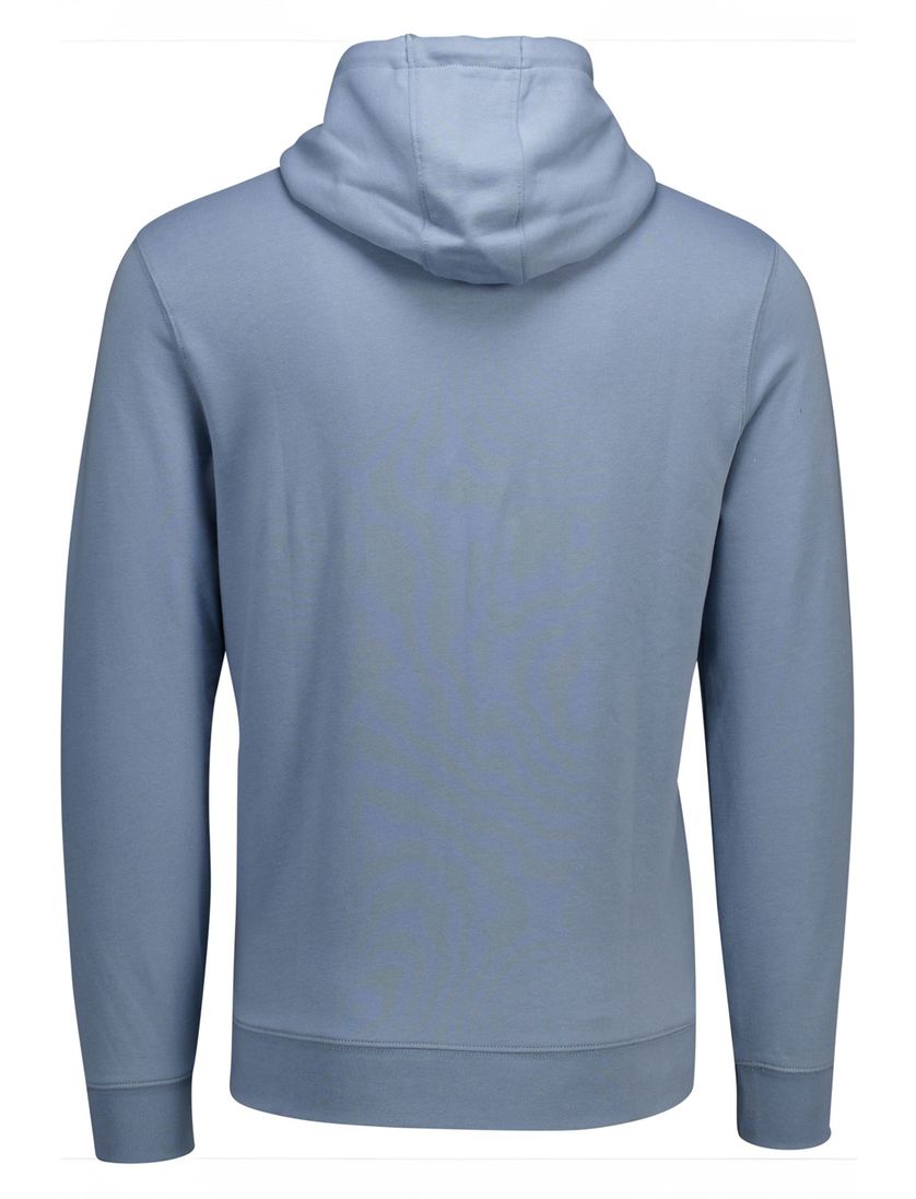 Lyle & Scott Superfine hoodie blauw effen