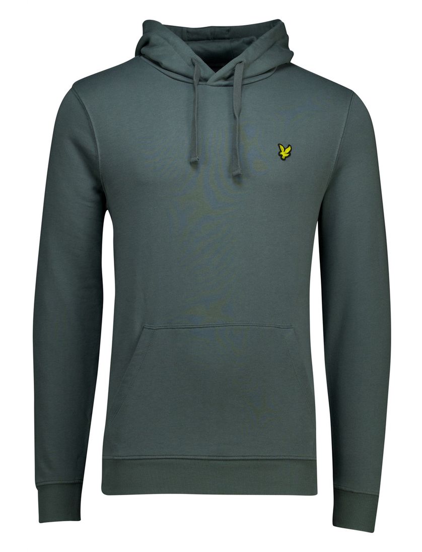 Lyle & Scott hoodie groen katoen