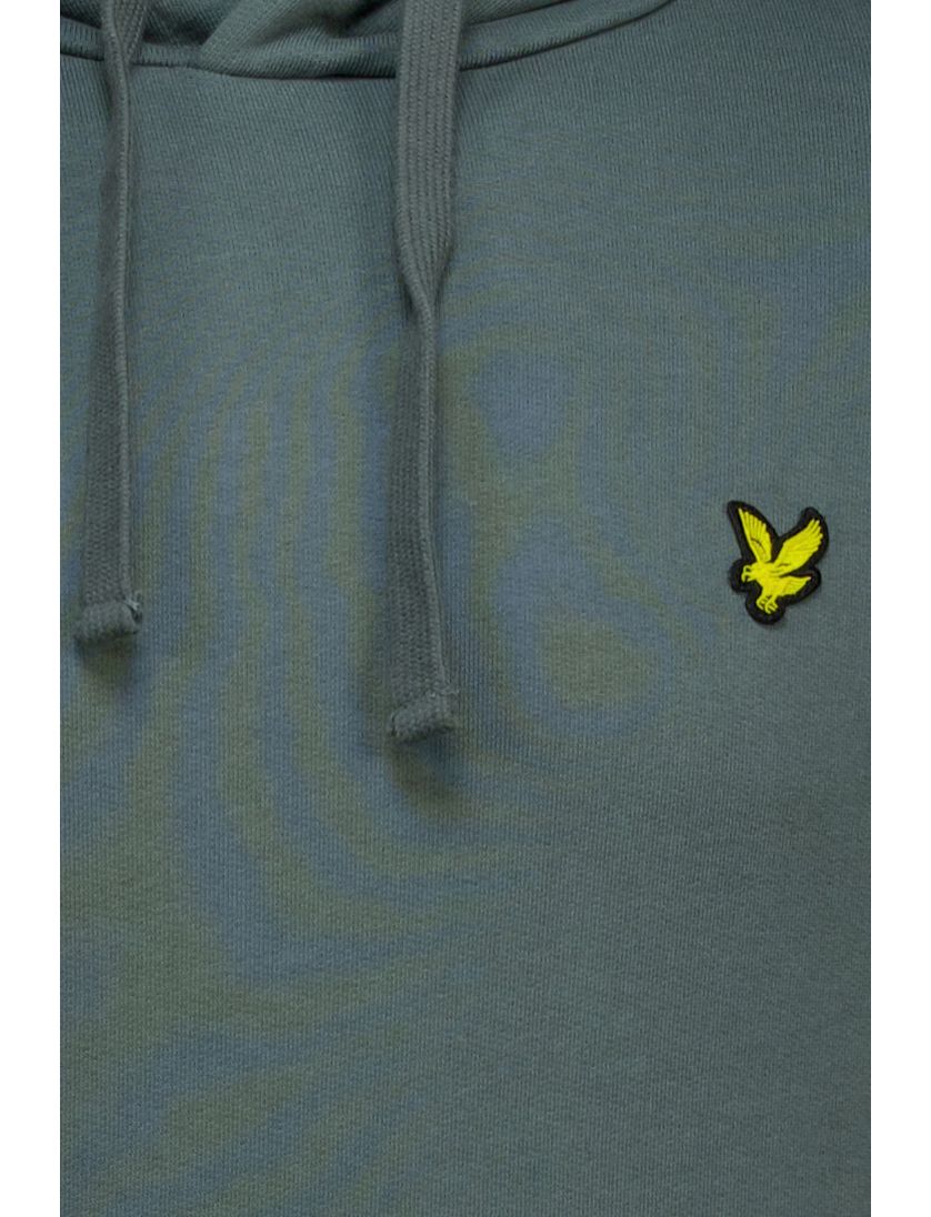 Lyle & Scott hoodie groen katoen