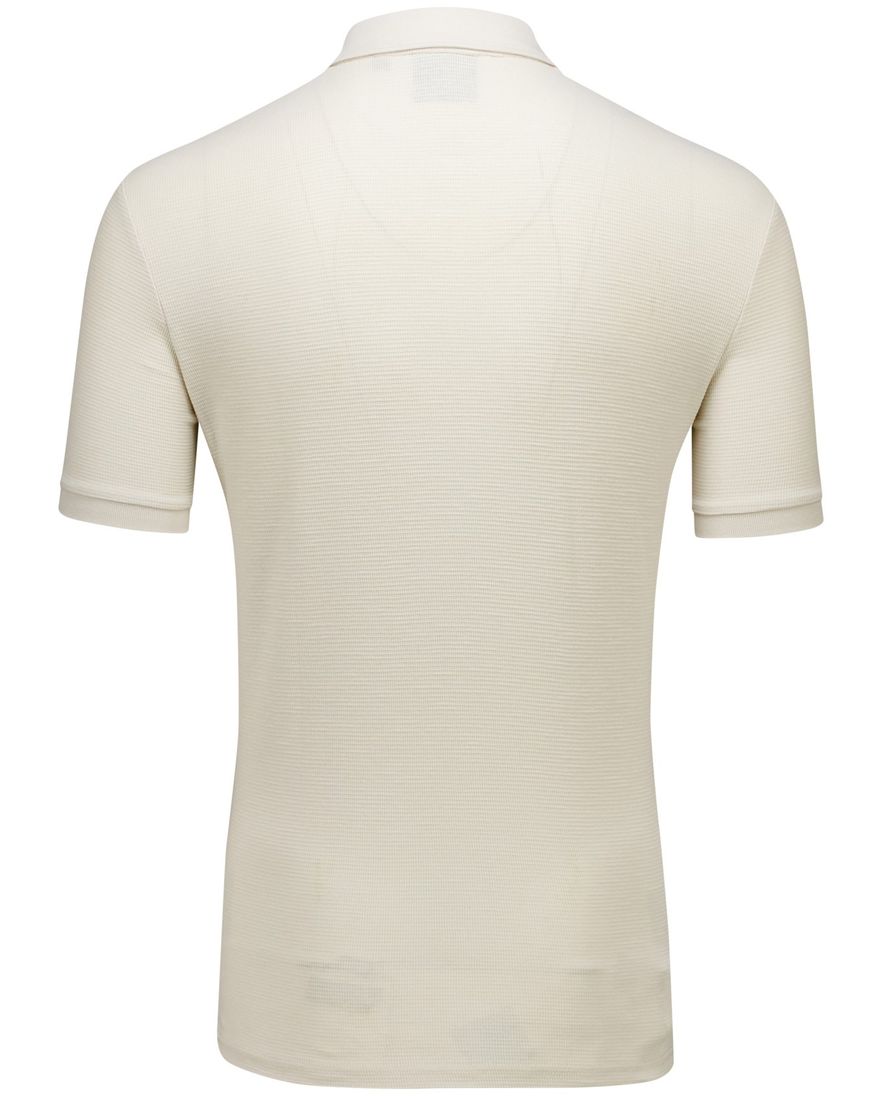 Lyle & Scott Milano polo creme Relaxed Fit korte mouw