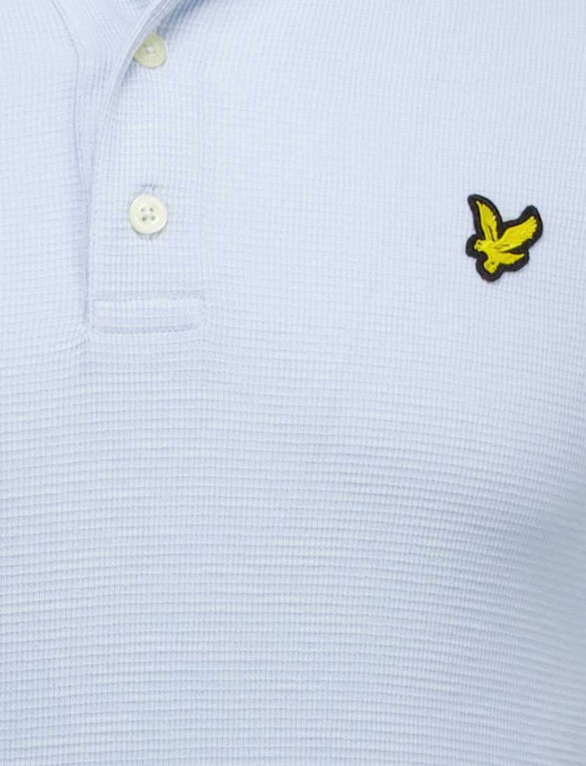 lichtblauw Lyle & Scott Milano polo shirt
