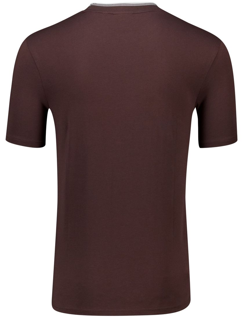 Lyle & Scott T-shirt bruin katoen