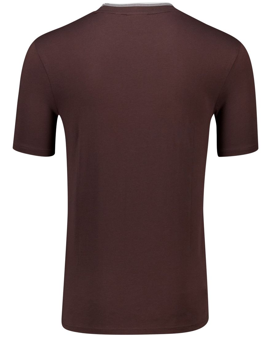 Lyle & Scott T-shirt bruin katoen