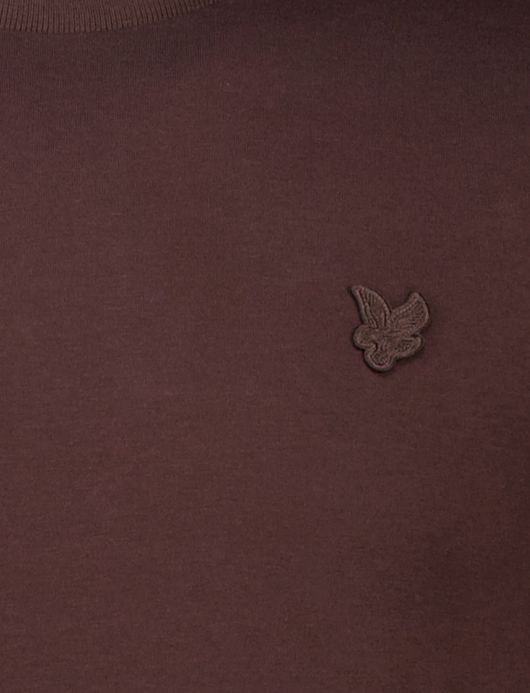 Lyle & Scott T-shirt bruin katoen