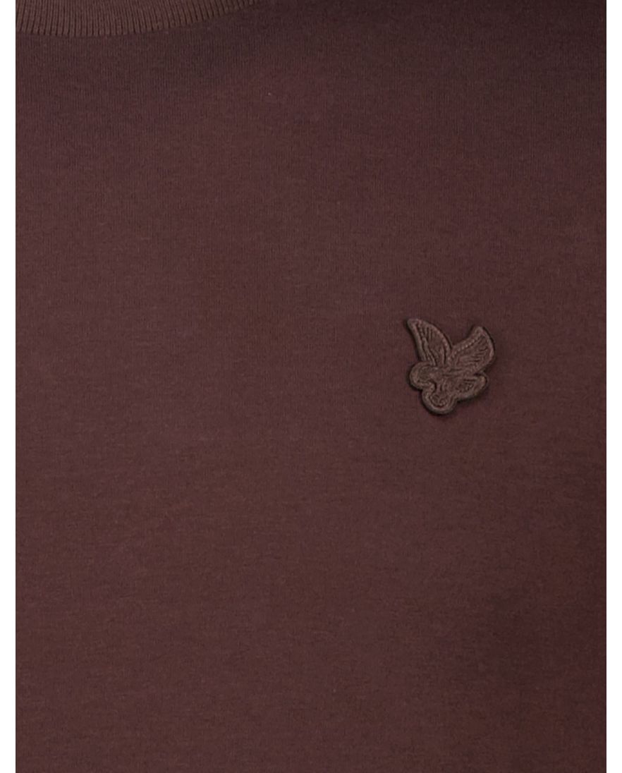Lyle & Scott T-shirt bruin katoen