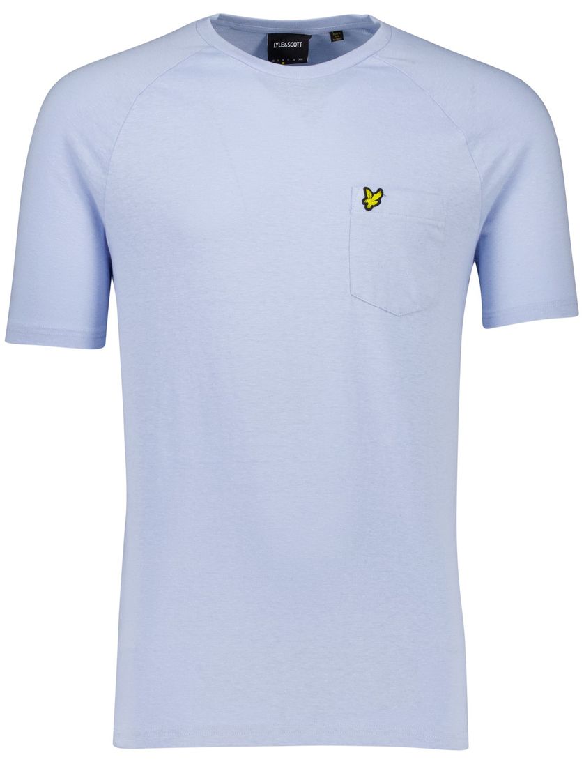 Lyle & Scott T-shirt lichtblauw katoen