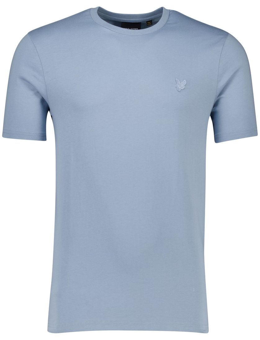 Lyle & Scott T-shirt lichtblauw katoen