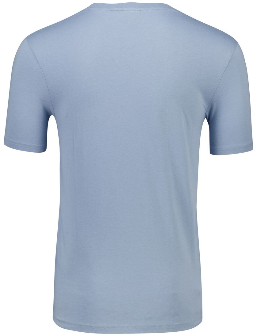 Lyle & Scott T-shirt lichtblauw katoen