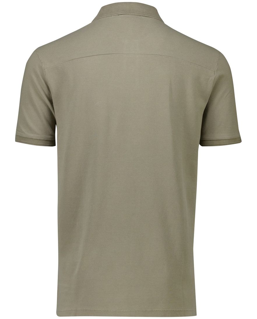 Lyle & Scott polo-shirt beige korte mouw