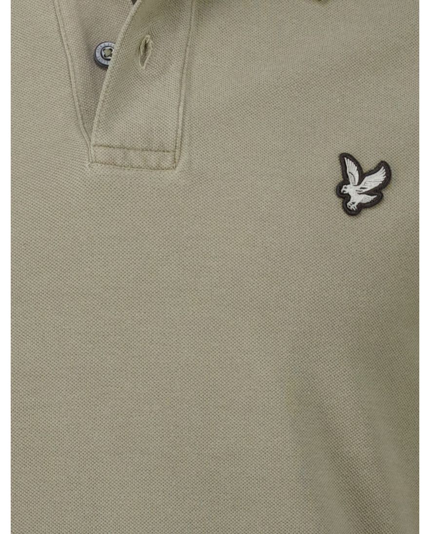 Lyle & Scott polo-shirt beige korte mouw