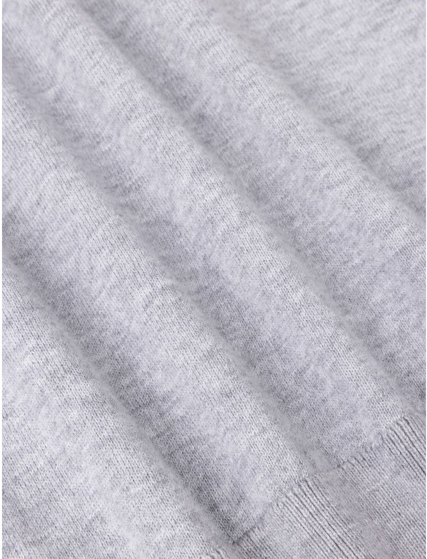 t-shirt Cavallaro grijs effen slim fit katoen