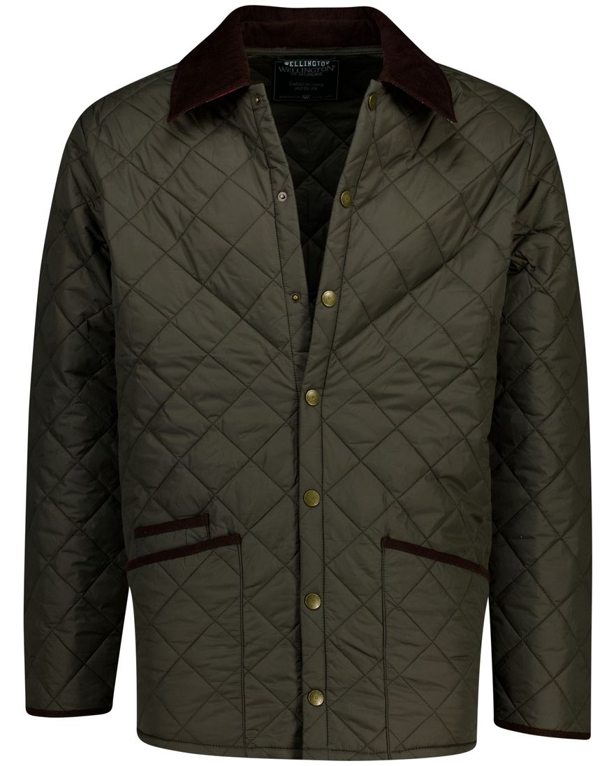 Wellington of Bilmore jack York quilted groen met vulling