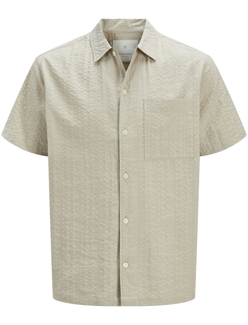 casual overhemd korte mouw Jack & Jones katoen