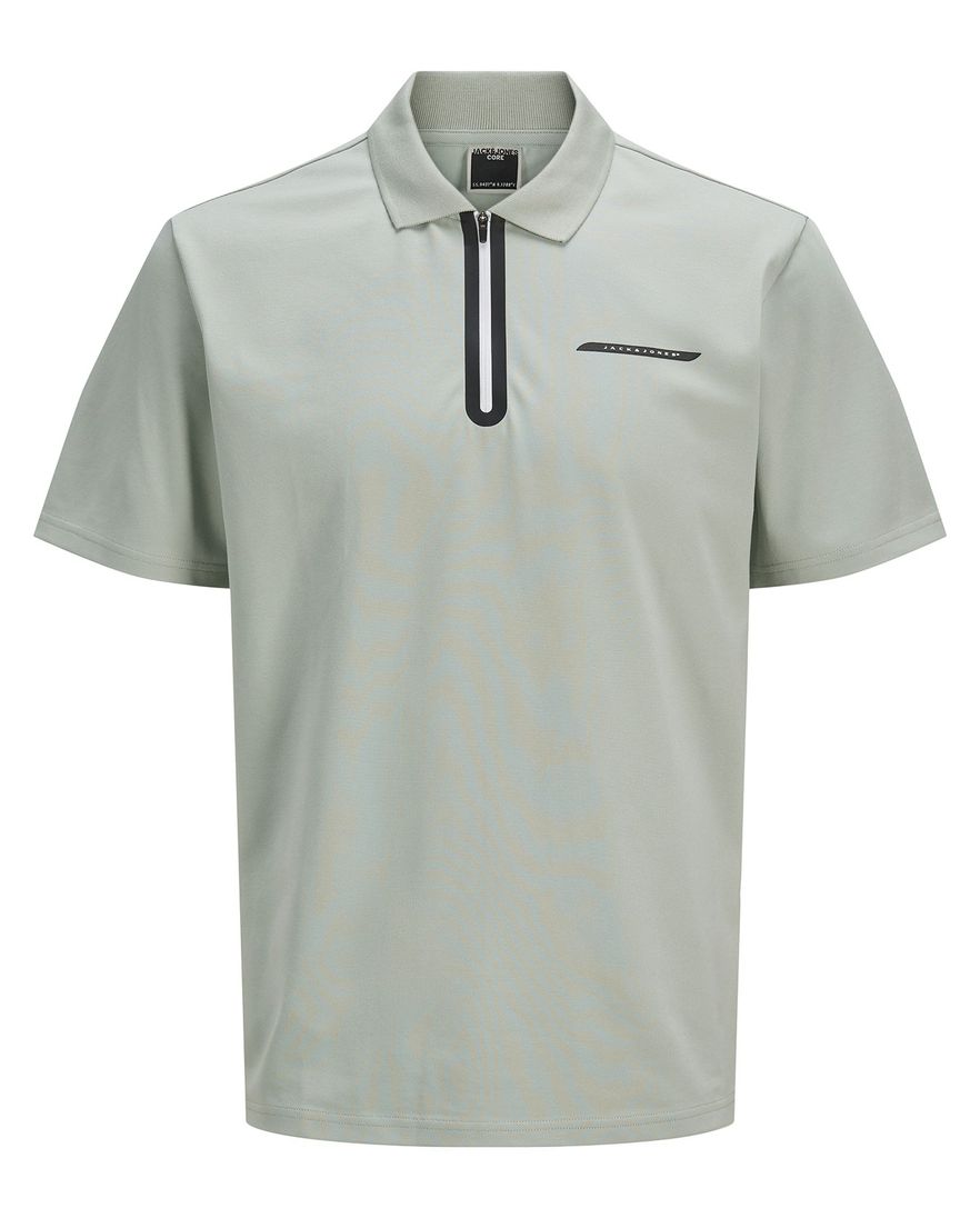 Jack & Jones Aqua Gray poloshirt korte mouw grijs