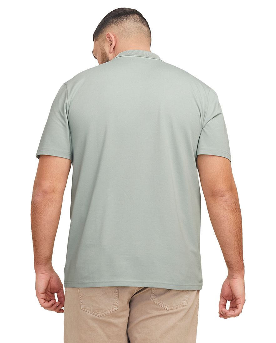 Jack & Jones Aqua Gray poloshirt korte mouw grijs