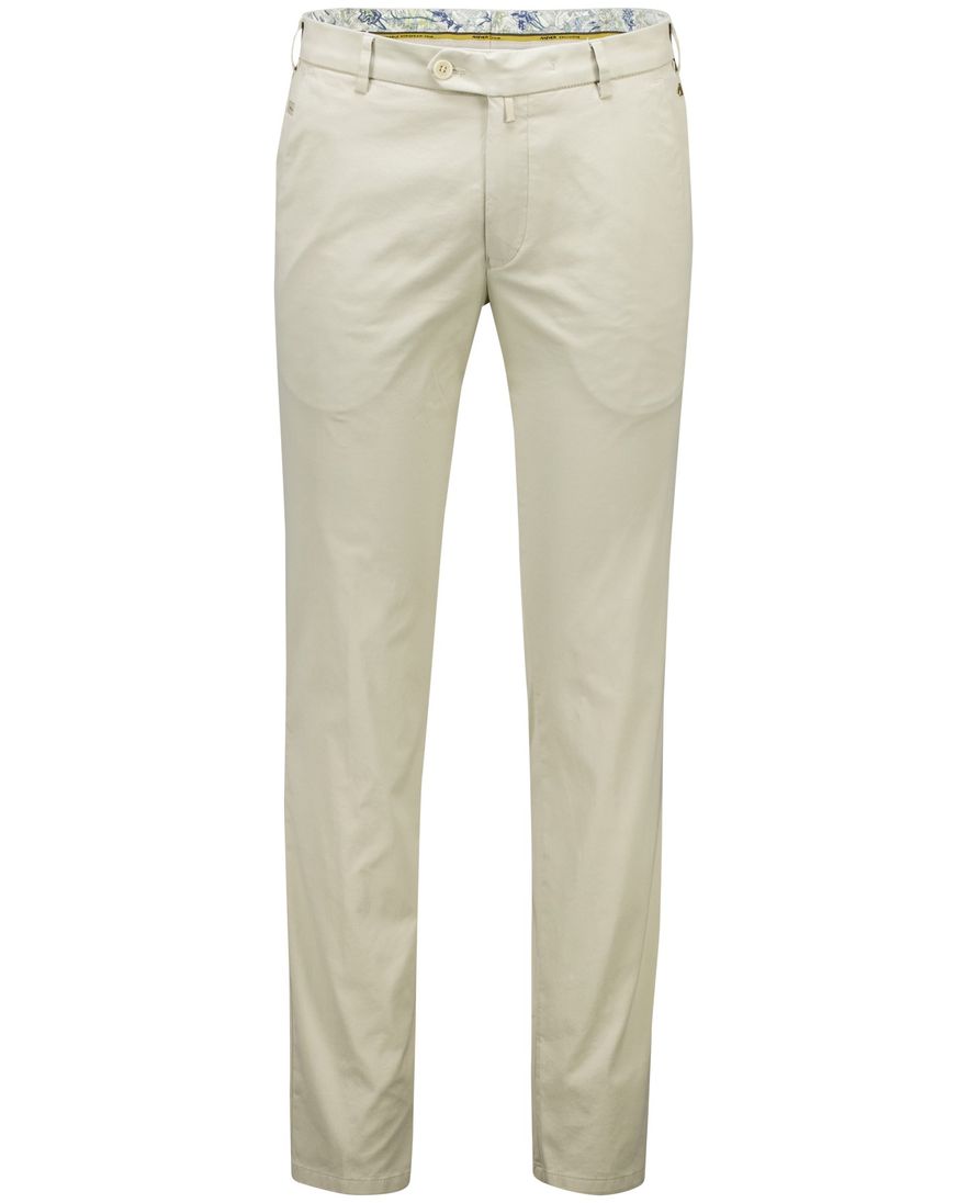Meyer Bonn modern fit chino beige katoen flatfront