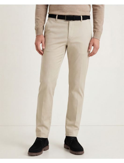 Meyer Bonn modern fit chino beige katoen