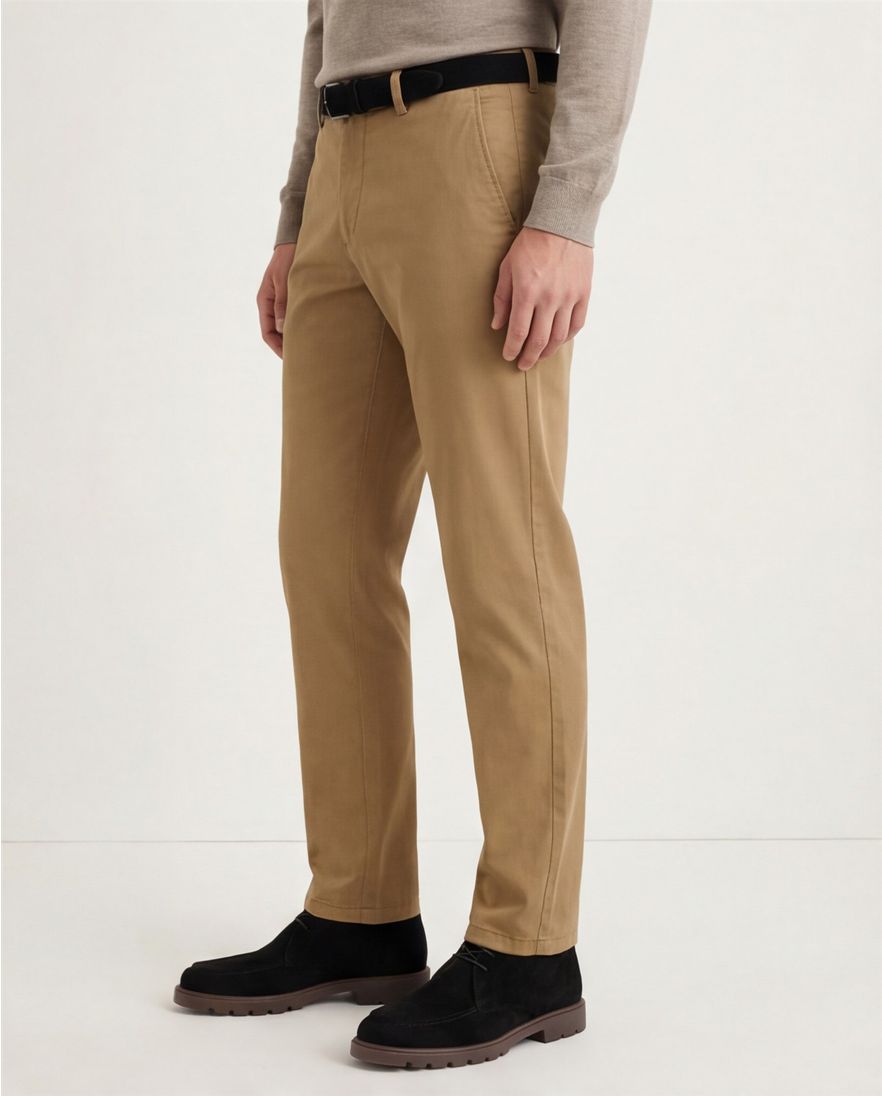 Meyer Bonn pantalon bruin katoen
