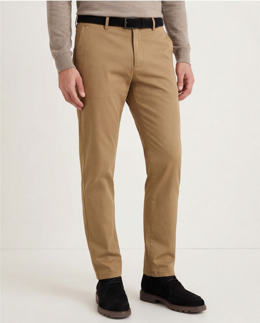 Meyer Bonn pantalon bruin katoen