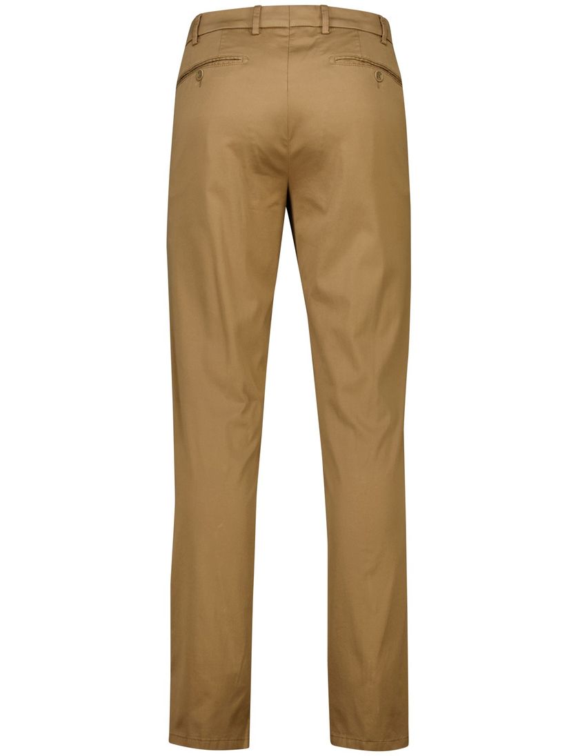 Meyer Bonn pantalon bruin katoen effen