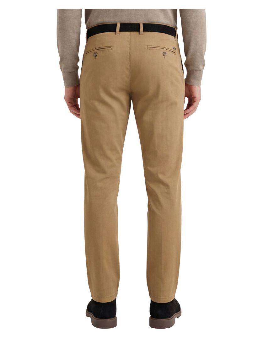 Meyer Bonn pantalon bruin katoen effen