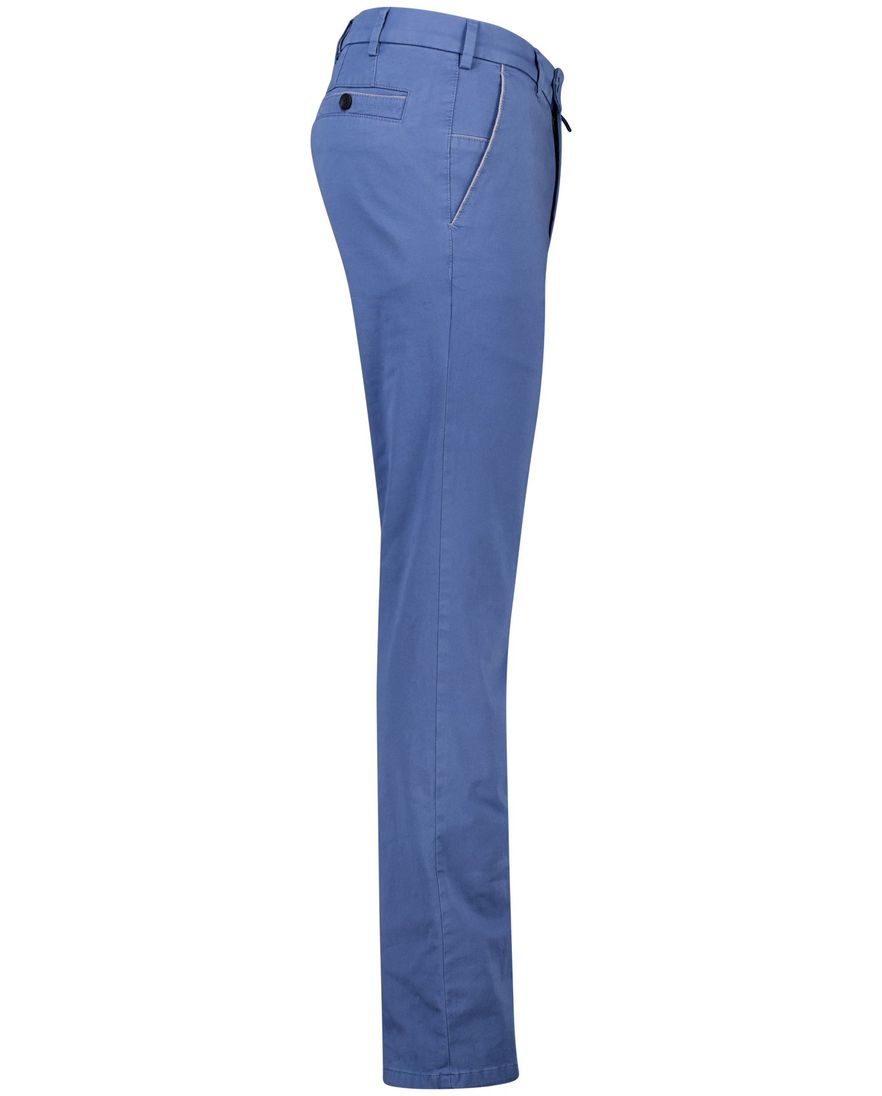 Meyer pantalon flatfront newyork blauw effen