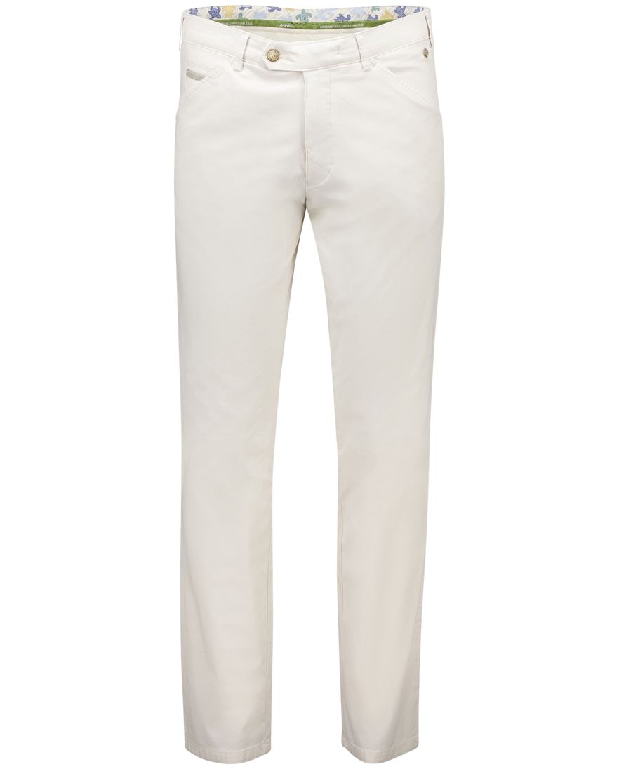 Meyer Chicago pantalon katoen licht beige normale fit