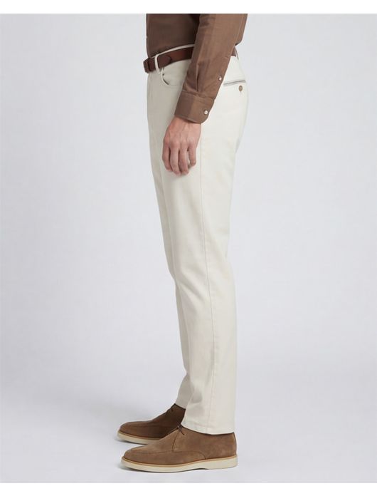 Meyer Chicago pantalon katoen licht beige