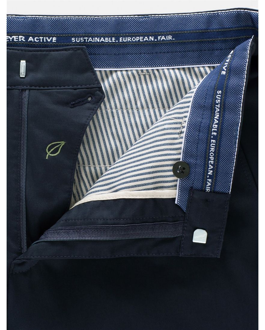 Meyer Bonn katoenen broek donkerblauw