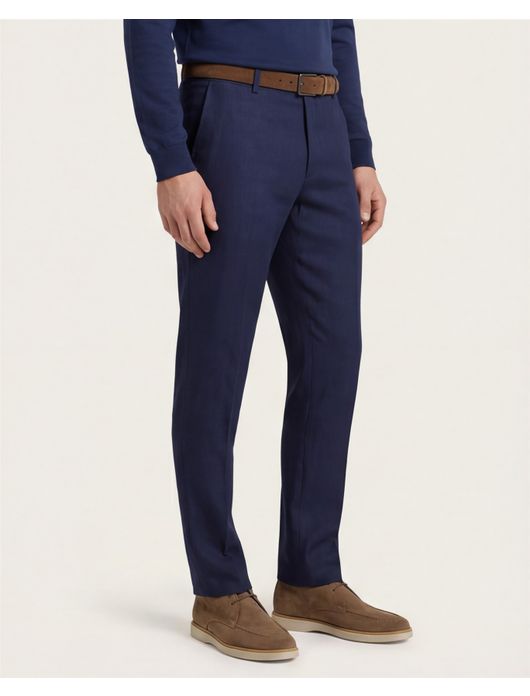 Meyer pantalon Bonn blauw katoen