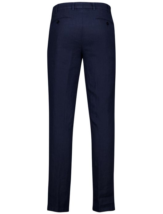 Meyer pantalon Bonn blauw katoen